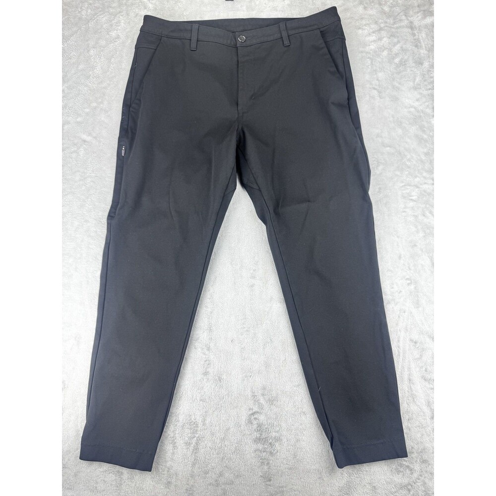 BYLT Premium Basics Everyday Jogger Pant Mens Pants 38 Black Solid Slim Stretch